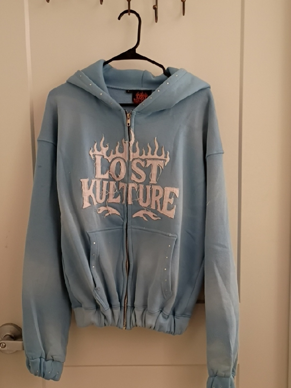 Lost Kulture Light Blue Zip-Up Hoodie 2 Piece Set!!